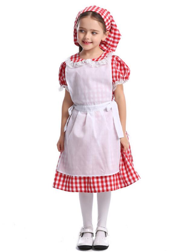 F68180 childrens maid costume